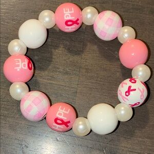 Pink and White Hope Bracelet